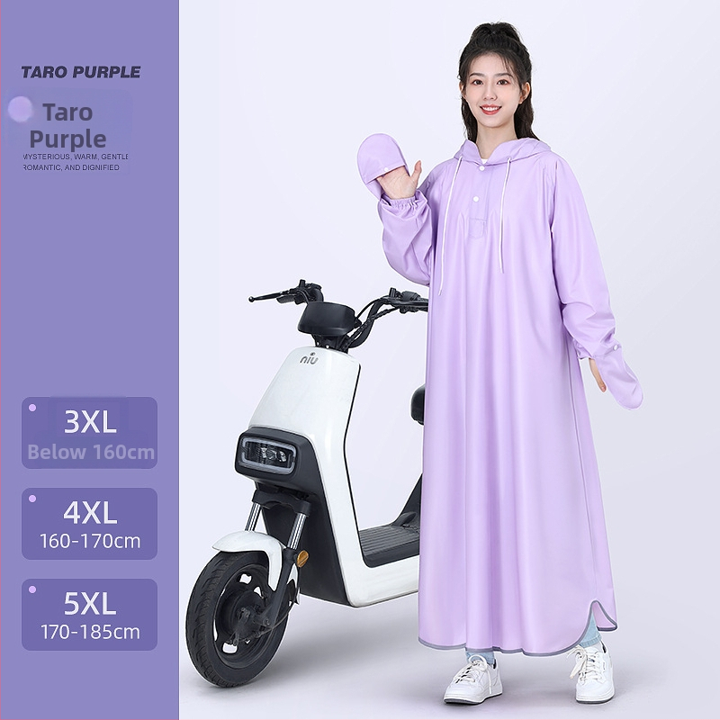 Nepremokavý pončó pre elektrické vozidlá a motocykle, PVC, hrubý, opakovane použiteľný