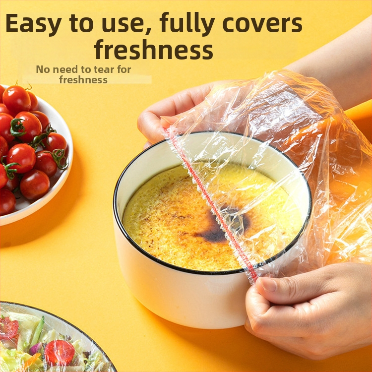 Toidu säilitamise kile, PE/Polüetüleen, töötemperatuur -60°C kuni 100°C, 12+ tk, säilivusaeg 36 kuud