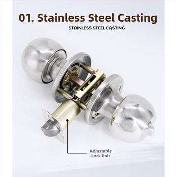 Gu Rui 588 Zámok na dvere z nerezovej ocele pre interiérové dvere