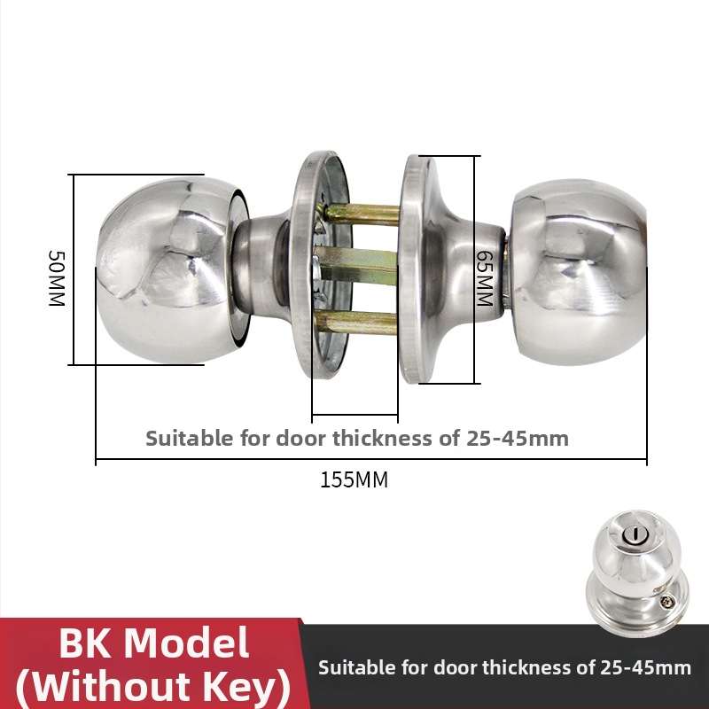 Gu Rui 588 Zámok na dvere z nerezovej ocele pre interiérové dvere