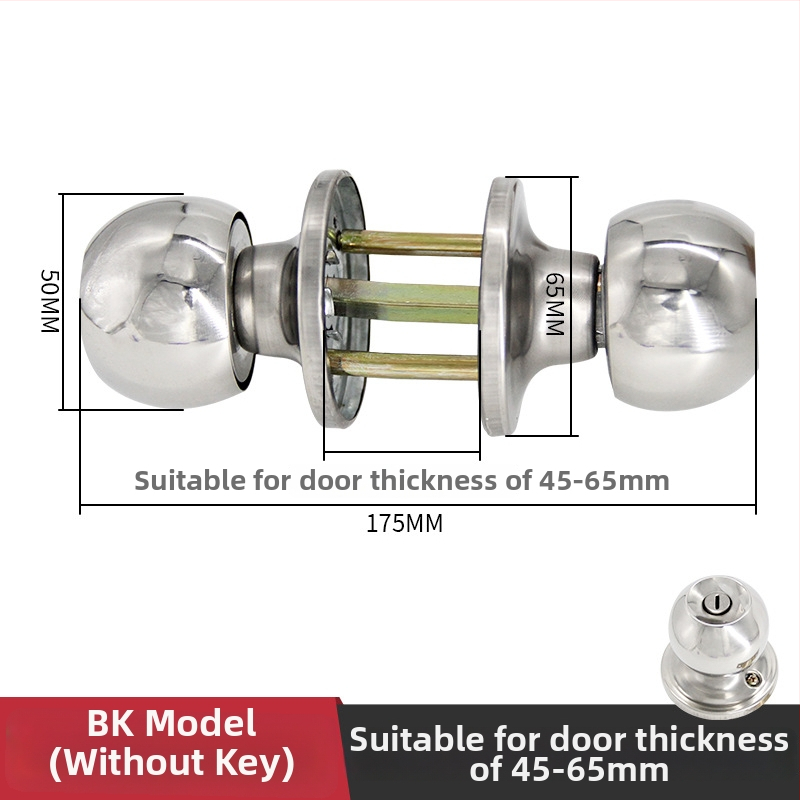 Gu Rui 588 Zámok na dvere z nerezovej ocele pre interiérové dvere
