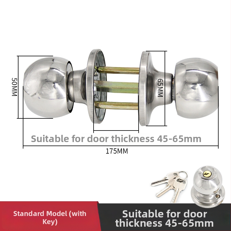 Gu Rui 588 Zámok na dvere z nerezovej ocele pre interiérové dvere