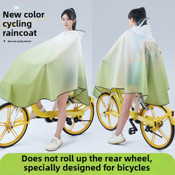 Jednodielne pončo na bicykel pre dospelých, EVA látka, určené pre horské bicykle