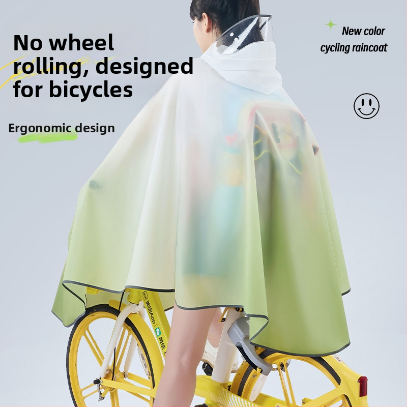 Jednodielne pončo na bicykel pre dospelých, EVA látka, určené pre horské bicykle