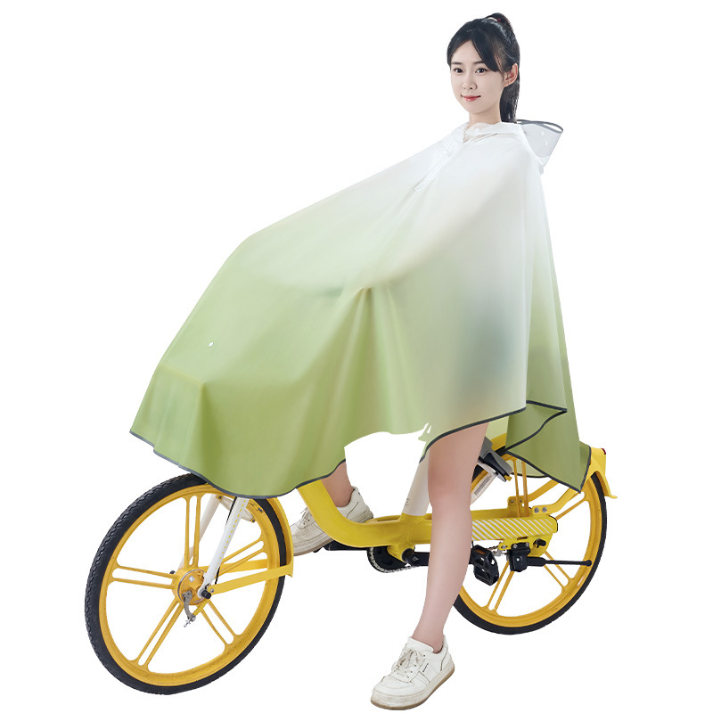 Jednodielne pončo na bicykel pre dospelých, EVA látka, určené pre horské bicykle