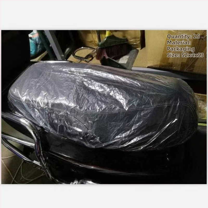 Kryt pre elektrické vozidlo – nepremokavý, priehľadný, zosilnený, jednorazový (materiál: PE plast; štýl: jednoduchý)