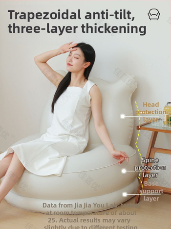 Ühe inimese jaoks mõeldud õhupadi-luodi sisseehitatud pumbaga, lisaks kõrge ja paks PVC pind, Jia Jia You