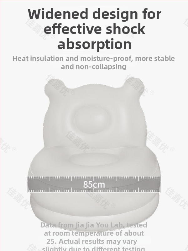 Jednoosový nafukovací posteľ-sofá s vstavaným čerpadlom, extra vysoká a hrubá PVC povrch, Jia Jia You