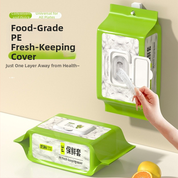 Obal na potravinovú fóliu, zosilnený prachotesný kryt, kuchynský, potravinárskej kvality, multifunkčný (200 g, 100 ks, Linyi, Shandong)