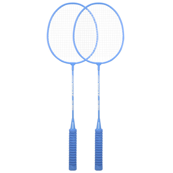 Bedmintonová raketa Bushi Card, rám zo zliatiny ferro, hmotnosť 95–100 g, vodorovný úder, nylonové šnúry