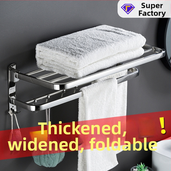 Stojan na uteráky z nerezovej ocele 304, na stenu, model YFN-001, nosnosť 20–25 kg, jedno poschodie, povrch: práškové lakovanie a leštenie