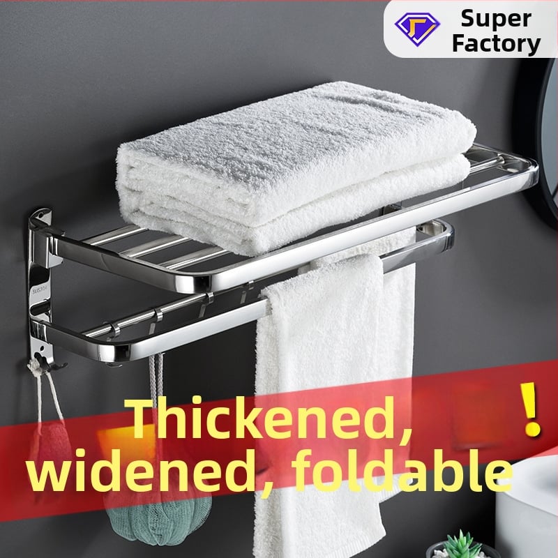 Stojan na uteráky z nerezovej ocele 304, na stenu, model YFN-001, nosnosť 20–25 kg, jedno poschodie, povrch: práškové lakovanie a leštenie