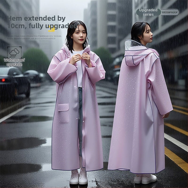 Unisex pláštenka na dážď pre dospelých na bicykel a elektrické vozidlo – PVC látka, PU vodotesný povlak, opakovane použiteľná, tenký štýl