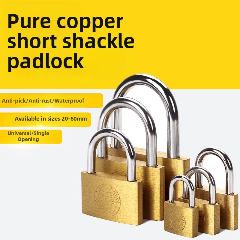 Meďový visiaci zámok, model g-type, pre skrinky a dvere, moderný minimalistický štýl