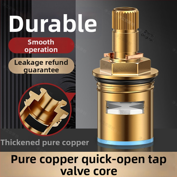 Sada jadra ventilu na kohútiku s meďo-keramickou konštrukciou, model HX-A-1266 (180° otáčanie, max. 99°C prevádzka, 10 rokov životnosti)