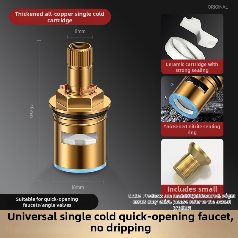 Sada jadra ventilu na kohútiku s meďo-keramickou konštrukciou, model HX-A-1266 (180° otáčanie, max. 99°C prevádzka, 10 rokov životnosti)