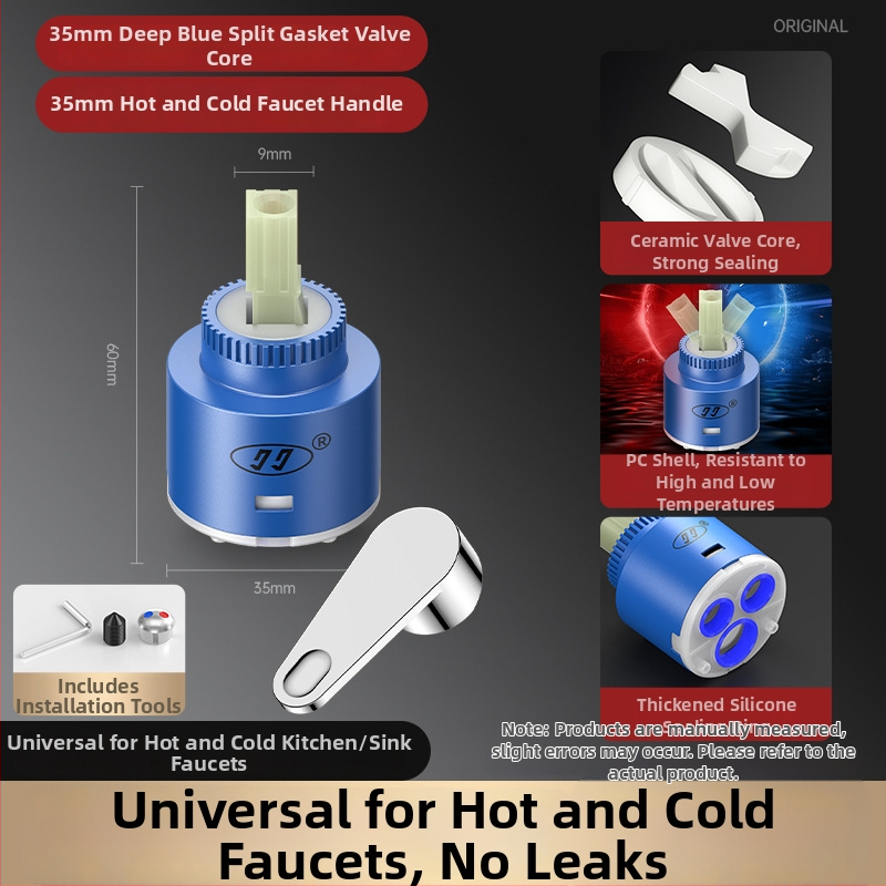 Sada jadra ventilu na kohútiku s meďo-keramickou konštrukciou, model HX-A-1266 (180° otáčanie, max. 99°C prevádzka, 10 rokov životnosti)