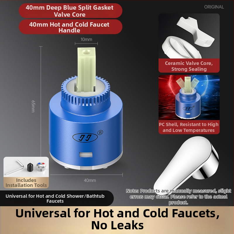 Sada jadra ventilu na kohútiku s meďo-keramickou konštrukciou, model HX-A-1266 (180° otáčanie, max. 99°C prevádzka, 10 rokov životnosti)