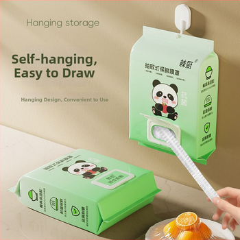 Obal na potravinový film – jednorazový kryt na zavesenie, PE materiál, domáce použitie, 60 kusov