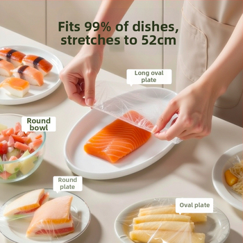 Obal na potravinový film – jednorazový kryt na zavesenie, PE materiál, domáce použitie, 60 kusov