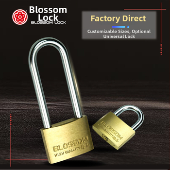 Domáci mosadzový visací zámok BC07 – Plum Lock – pre skrinky, zásuvky a batožinu, moderný jednoduchý štýl