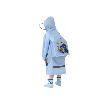 Detský dažďový pončó z EVA materiálu, cartoon štýl, viacúčelové dažďové pončo pre deti, konvenčná hrúbka, bez impregnácie