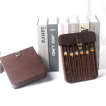 Box na cigare s humidorom – koža, škandinávsko-európsky štýl, ľahký luxus, ručne vyrobené, prispôsobiteľné, model SMZ-103