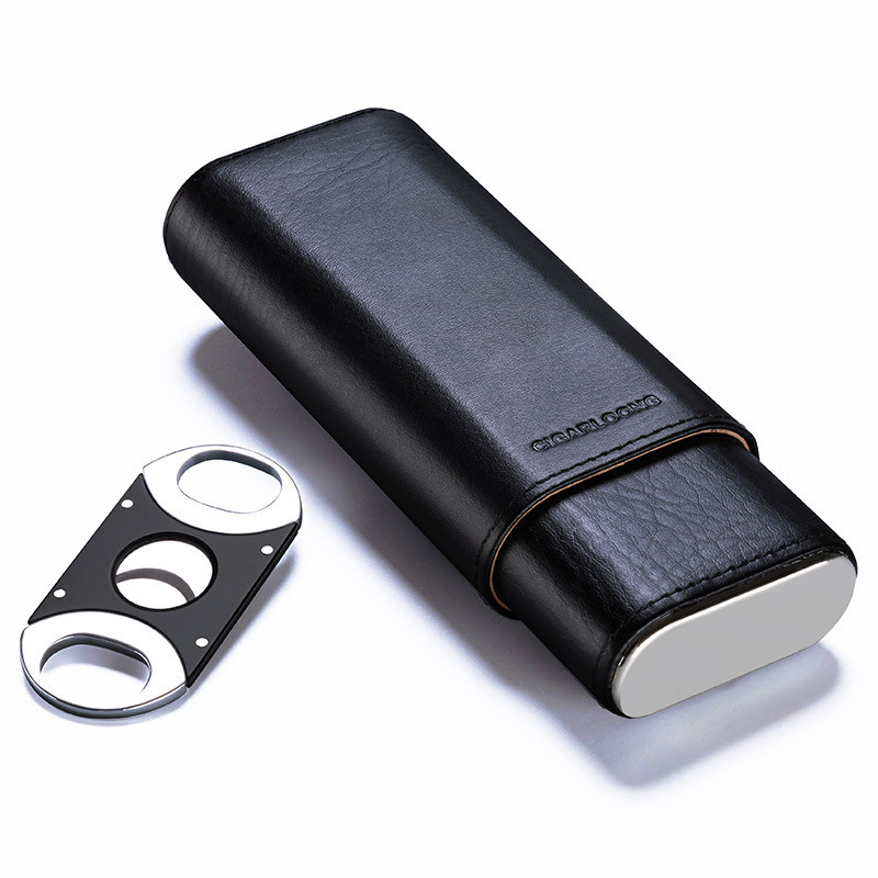 Cigarloong sigari niisutamise komplekt cedar-voodriga – 3-osaline kinkekarp, sigari lõikurid ja võtmehoidja