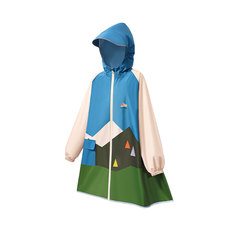 Kocotree едночастен детски дъждовник-пончо – карикатурен стил, полиестерова материя, водоустойчив слой