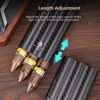 HANNICOOK oglekļa šķiedras cigāru mitrināšanas caurule – viegla, retro ceļojumu stila, pielāgojama