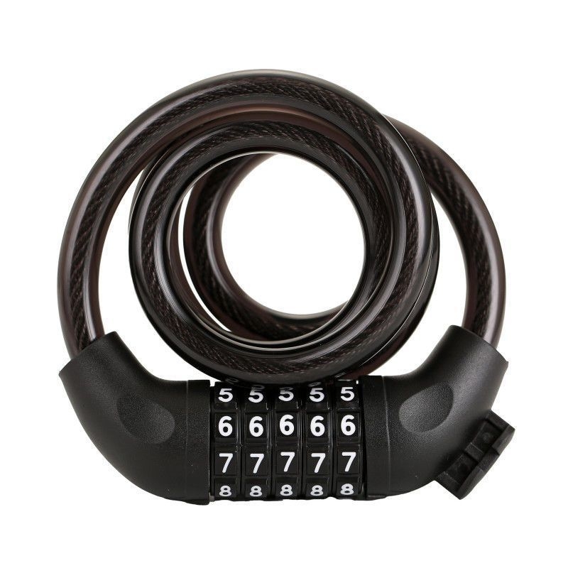 Zámok na bicykel s heslom a oceľovým káblom, prenosný anti‑krádežný zámok pre horské bicykle