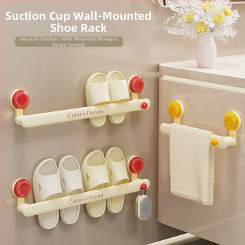 ABS nástenný držiak na uteráky s vákuovým spojovacím Dopamine a háčikom na papuče — Značka Xingyang; Balenie: krátke 160, dlhé 120; Spracovanie a prispôsobenie: Nie; Import: Nie