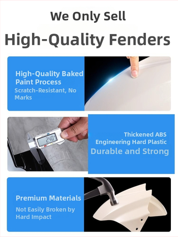 Predný blatník kolies pre elektrické vozidlo, ochrana proti špliechaniu pre batériový motocykel, Kepu – unisex, univerzálne príslušenstvo