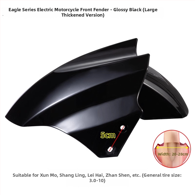 Predný blatník kolies pre elektrické vozidlo, ochrana proti špliechaniu pre batériový motocykel, Kepu – unisex, univerzálne príslušenstvo