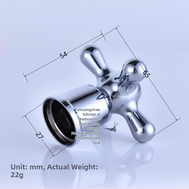 Rukoväť pre kohútik s uhlovým ventilom — plastová, jednoprvková konštrukcia, moderný minimalistický štýl, spracovanie na zákazku