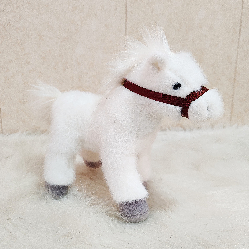 Kôň plyšová hračka, PP bavlna výplň, unisex, súkromná značka logo prispôsobenie, vitrínová dekorácia, 14+ rokov