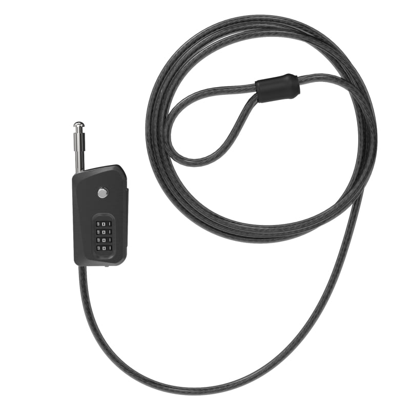 01D6-ADJ Zámok s heslom pre bicykle, kočíky, kolobežky a elektrické bicykle — nekonečne nastaviteľný, telo zo zliatiny zinku, 335 g