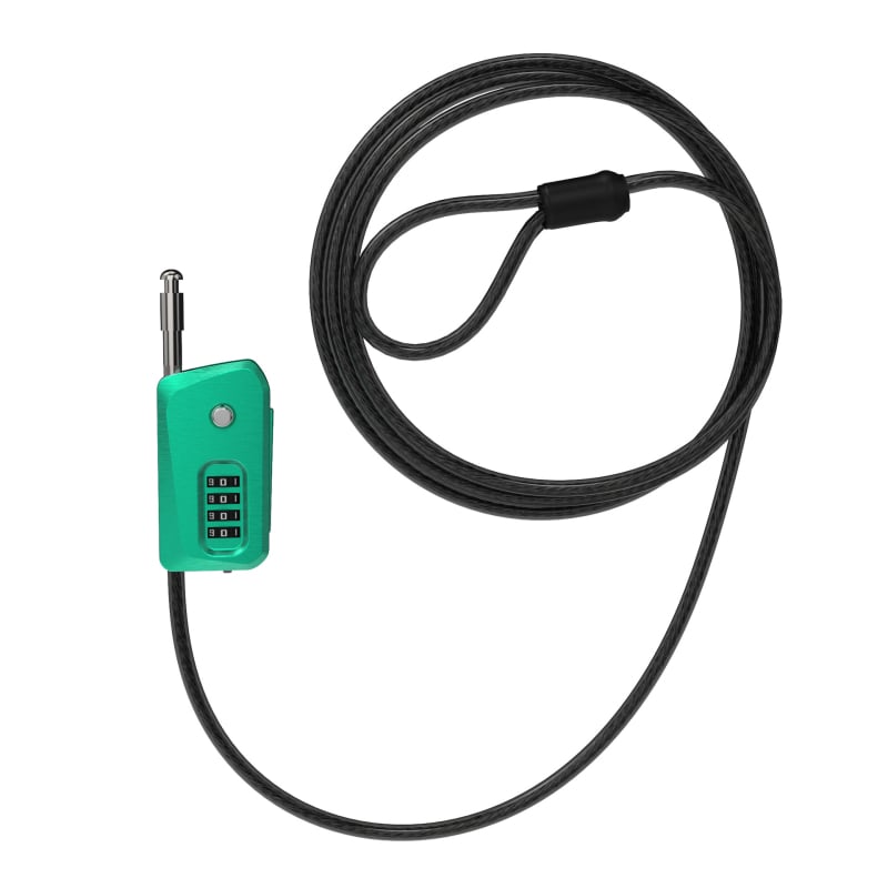 01D6-ADJ Zámok s heslom pre bicykle, kočíky, kolobežky a elektrické bicykle — nekonečne nastaviteľný, telo zo zliatiny zinku, 335 g