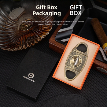 HANNICOOK nôžnice na cigarety, V-tvar dizajn, zliatina zinku, rytá plocha, retro štýl