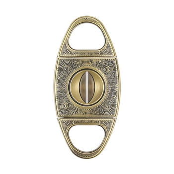 HANNICOOK nôžnice na cigarety, V-tvar dizajn, zliatina zinku, rytá plocha, retro štýl