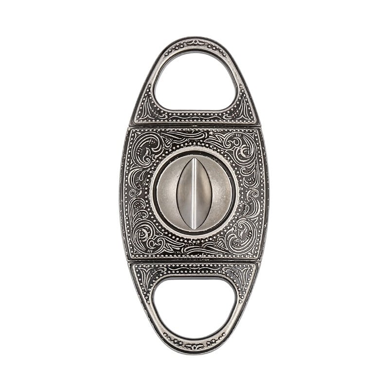 HANNICOOK nôžnice na cigarety, V-tvar dizajn, zliatina zinku, rytá plocha, retro štýl