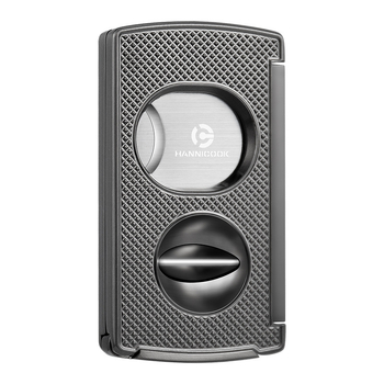 HANNICOOK viacúčelový rezník na cigarety, zliatina zinku, 3 v 1 ploché čepele a nôž tvaru V, povrchová úprava: striekanie alebo elektroplatovanie