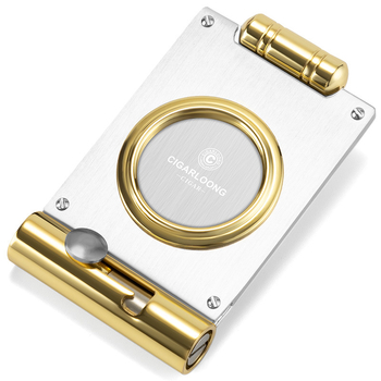 Zastrihávač cigár Cigarloong — prenosný, nerezová oceľ, jednoduchý štýl, model CE-24ID1