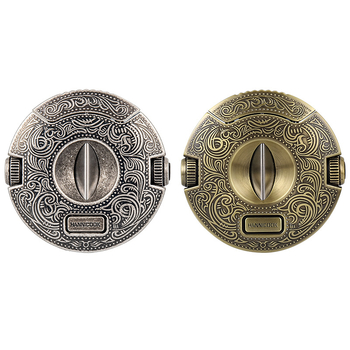 HANNICOOK zastrihávač cigár, V-tvarovaný z nerezovej ocele, telo zo zinkovej zliatiny, viaceré funkcie, poloautomatické otváranie a dierovanie