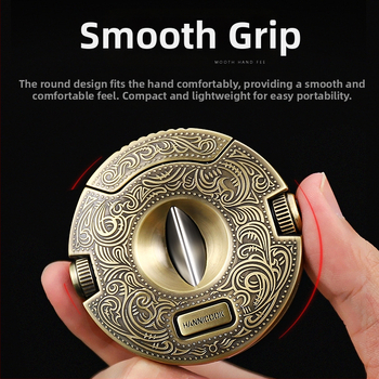 HANNICOOK zastrihávač cigár, V-tvarovaný z nerezovej ocele, telo zo zinkovej zliatiny, viaceré funkcie, poloautomatické otváranie a dierovanie