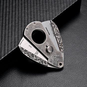 Set 3 dielov: zapaľovač na cigary, popolník a dvojstranné nožnice na cigary – vetruodolný, rovný plameň, značka CIGARLOONG.