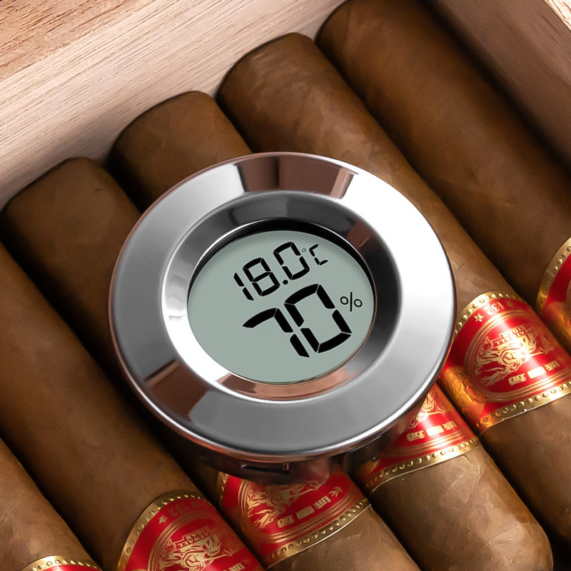 Higrometar i termometar za cigare, 2-u-1 dizajn, niska potrošnja energije, dugi pripravnost način, Kod Clk-2023ib