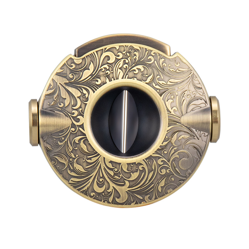 HANNICOOK Zigarové nožnice - Tri v jednom: V-tvarná čepeľ zo zinkovej zliatiny a nehrdzavejúcej ocele, kliešte na cigarety, poloautomatický dierovač, prispôsobiteľné