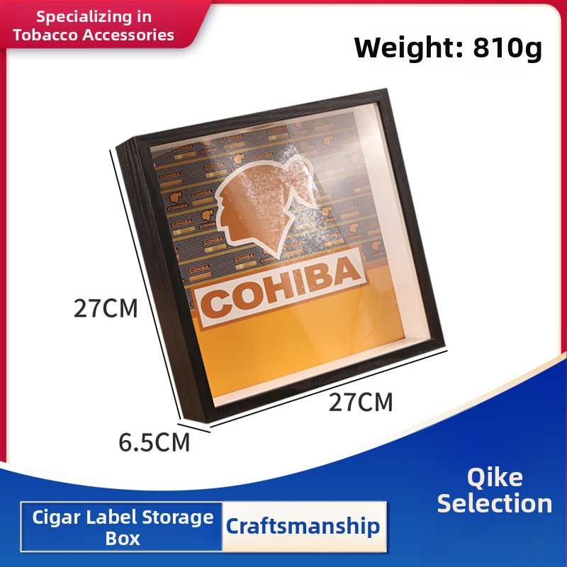 Futeng Box na Etikety Cigára – Plastový Displejový Box pre Zbierky, Prémiový Dar