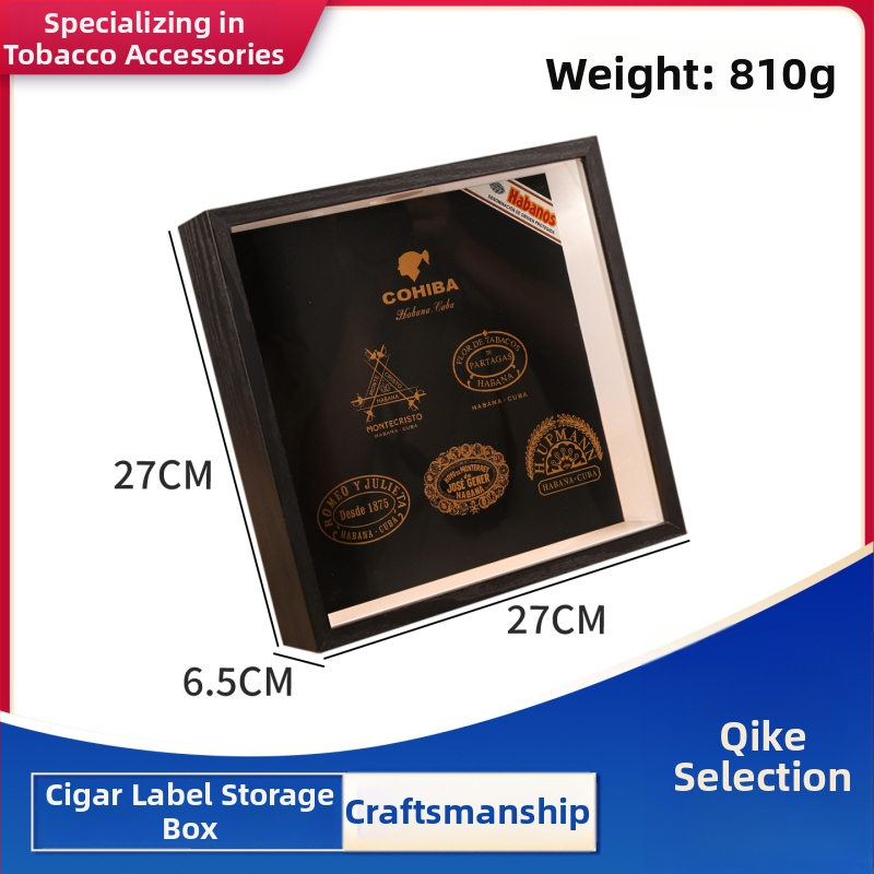 Futeng Box na Etikety Cigára – Plastový Displejový Box pre Zbierky, Prémiový Dar